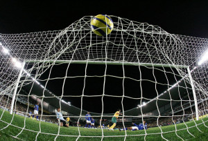 Lovely shot of Australia's first goal against Kuwait from the game ...