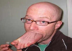 ... if you ve never put your foot in your mouth this is what it looks like