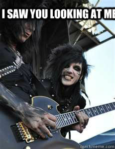saw you looking at me-Andy Biersack meme | quickmeme