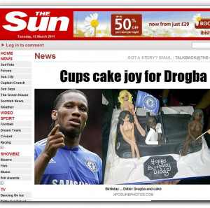 Cake Chelsea Striker Didier
