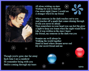 Michael Jackson Someone in The Dark lyrics