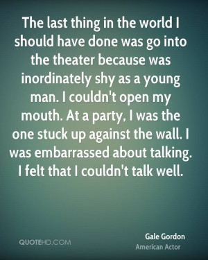 should have done was go into the theater because was inordinately ...