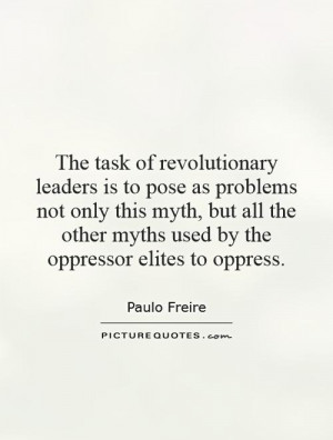 The task of revolutionary leaders is to pose as problems not only this ...