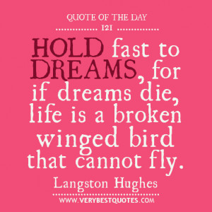 ... life is a broken winged bird that cannot fly.- Langston Hughes quotes