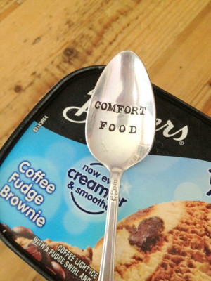 Comfort Food | Hand Stamped Spoon | by ForSuchATimeDesigns