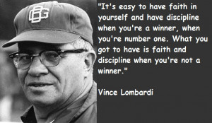 Vince Lombardi on Winning. The art of winning!