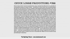 Chuck Lorre Vanity Cards Big Bang Theory