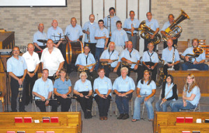 members of the casco community band are shown in this photo the band ...