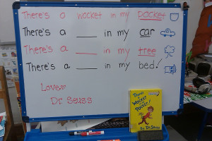 We read this message together several times, sounding out words that ...