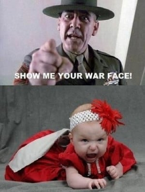 Baby War Face