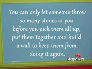 Build A Wall To Keep Them From Doing It Again., Build, Pick, Throw ...