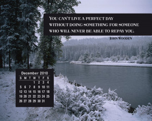 December 2010 Calendar Desktop Wallpaper 1