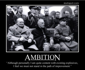 wonder if Churchill would feel the same way when Bush was looking ...