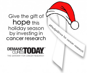 ... the gift of hope this holiday season by investing in #cancer research