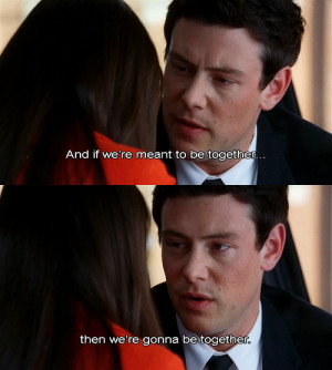 Finn and Rachel Quotes Glee