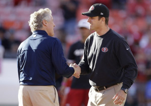 Jim Harbaugh and Pete Carroll don't agree on much. But they both are ...