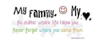 my family makes me strong ...
