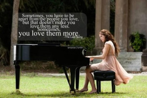 Famous love quotes from the last song