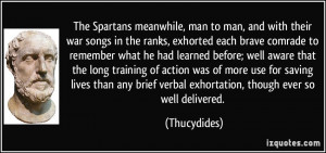 The Spartans Meanwhile...