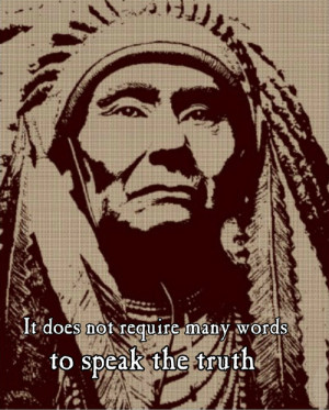 It does not require many words to speak the truth.