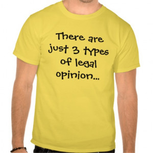 Types of Legal Opinion - Funny Legal Quote Tee