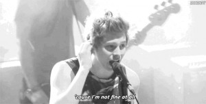 ... of summer, 5sos, amnesia, b&w, luke hemmings, lyrics, music, quotes
