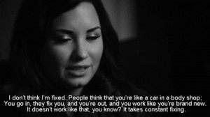 ... bipolar eating disorders Demi Lovato GIF black and white gif b & w