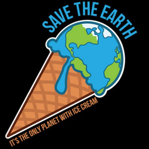 Save The World For Ice Cream Women's Dark T-Shirt