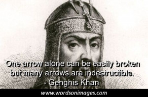 Genghis khan quotes