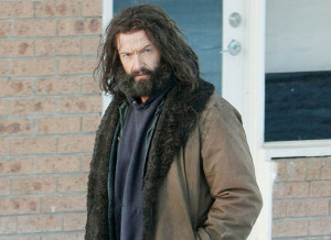 Wolverine Hugh Jackman Set Photos with Beard
