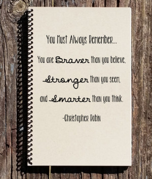 Motivational Quote - Winnie the Pooh Notebook - Winnie the Pooh Quotes ...