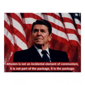 Ronald Reagan Anti-Atheism Print