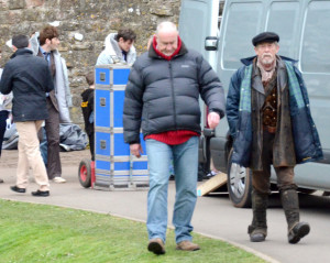 John Hurt on set in Chepstow, Wales for the Doctor who 50th ...