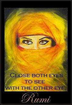 Close both eyes to see with the other eye ..