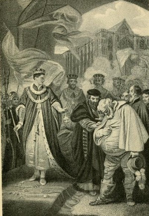 with King Henry (2 Henry IV 5.5). From The story of English kings ...