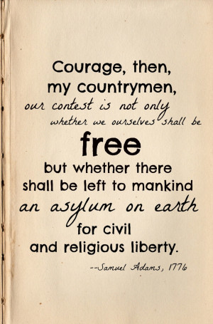 Samuel Adams -- Speech at the State House, Philadelphia, August 1 ...