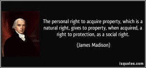 The personal right to acquire property, which is a natural right ...