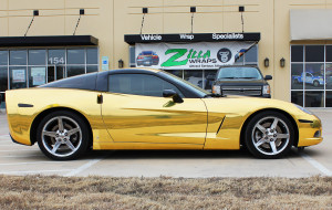 Gold Chrome Car Wrap
