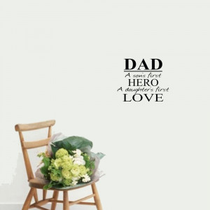 vader zonen held dochters liefde vinyl muur citaat voor thuis(China ...