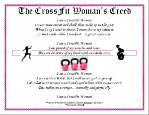 Crossfit Creed: Women Crossfit, Crossfit Woman, Crossfit Quotes ...