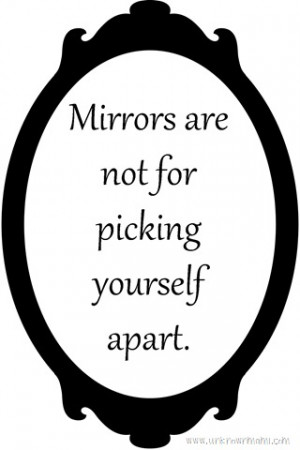 Looking in the Mirror (Printable)