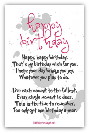 birthday poems for someone special