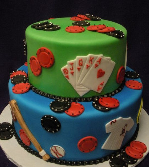 Two+tier+poker+theme+and+baseball+theme+birthday+cake.JPG