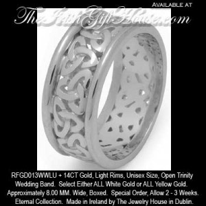 ... Tjh Eternal Celtic Wedding Bands 14k Celtic Trinity Knot Wedding Band