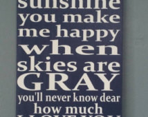 You Are My Sunshine Typography Wall Art NO vinyl