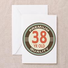 38th Birthday Vintage Greeting Card for