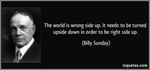 side up. It needs to be turned upside down in order to be right side ...