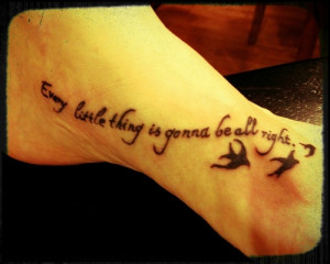 Bird Tattoos with Quotes