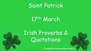 Funny quotes saint patrick and irish proverbs quotation in green font