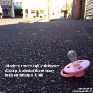 In the midst of a concrete jungle lies the innocence of a child yet to ...